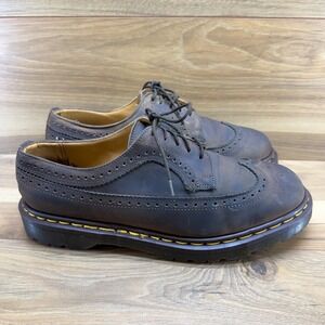 Dr Martens Y2K Vintage England Mens US 11 UK 10 Brown Leather Wingtip Derby